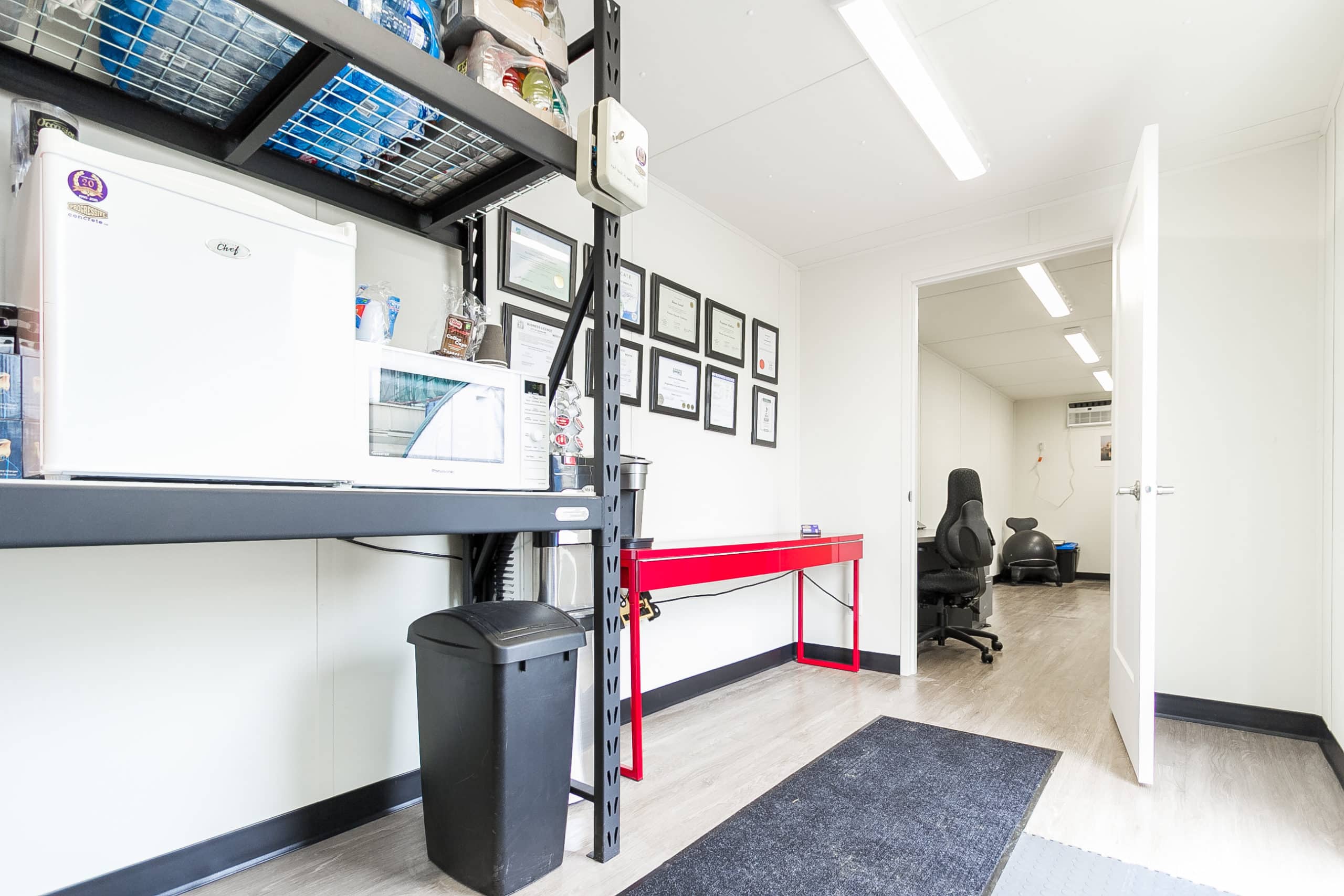 40’HC Office CUBE – Vinyl Drywall Finished - Container Systems Australia