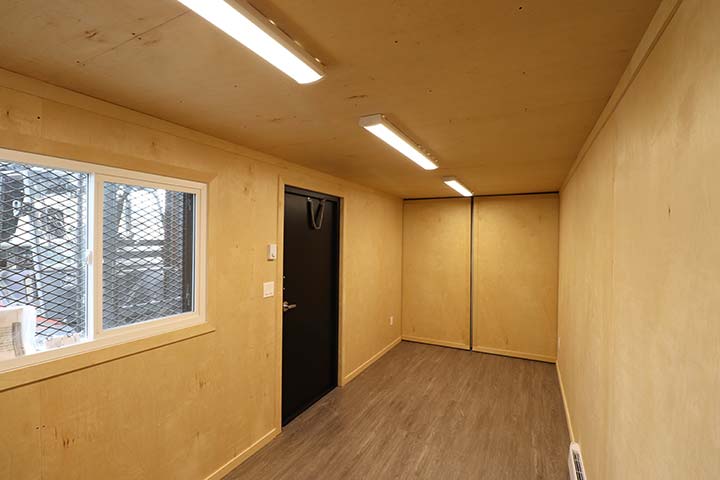 20’ Office CUBE – Wood Finished - Container Systems Australia