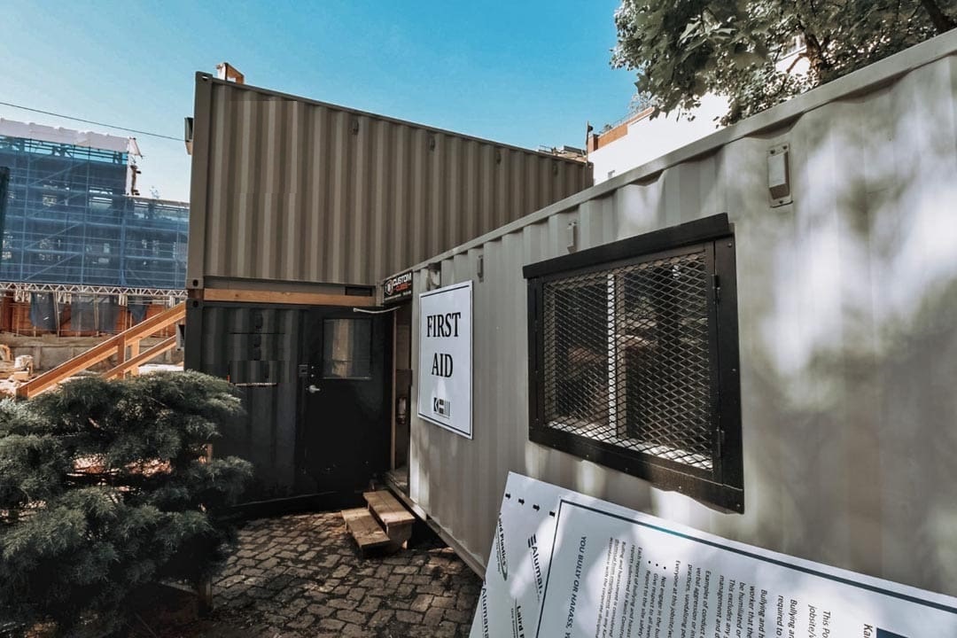 20’ Office CUBE – Wood Finished - Container Systems Australia