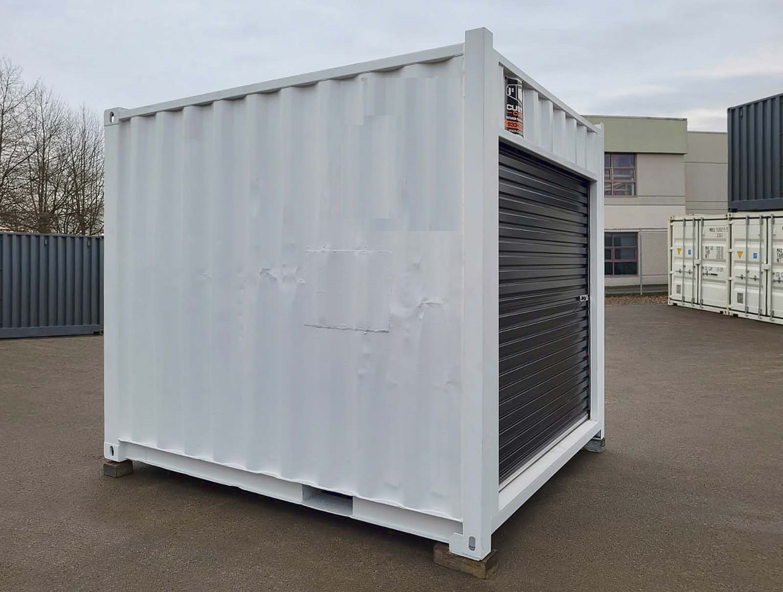 10’ “Cut Down” Used Container + Rollup - Container Systems Australia