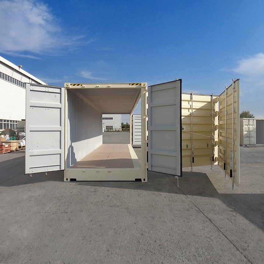 40’HC New (1-trip) “Openside” Shipping Container - Container Systems Australia