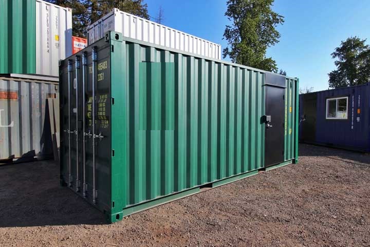 7′ Office Container + Storage Locker - Container Systems Australia