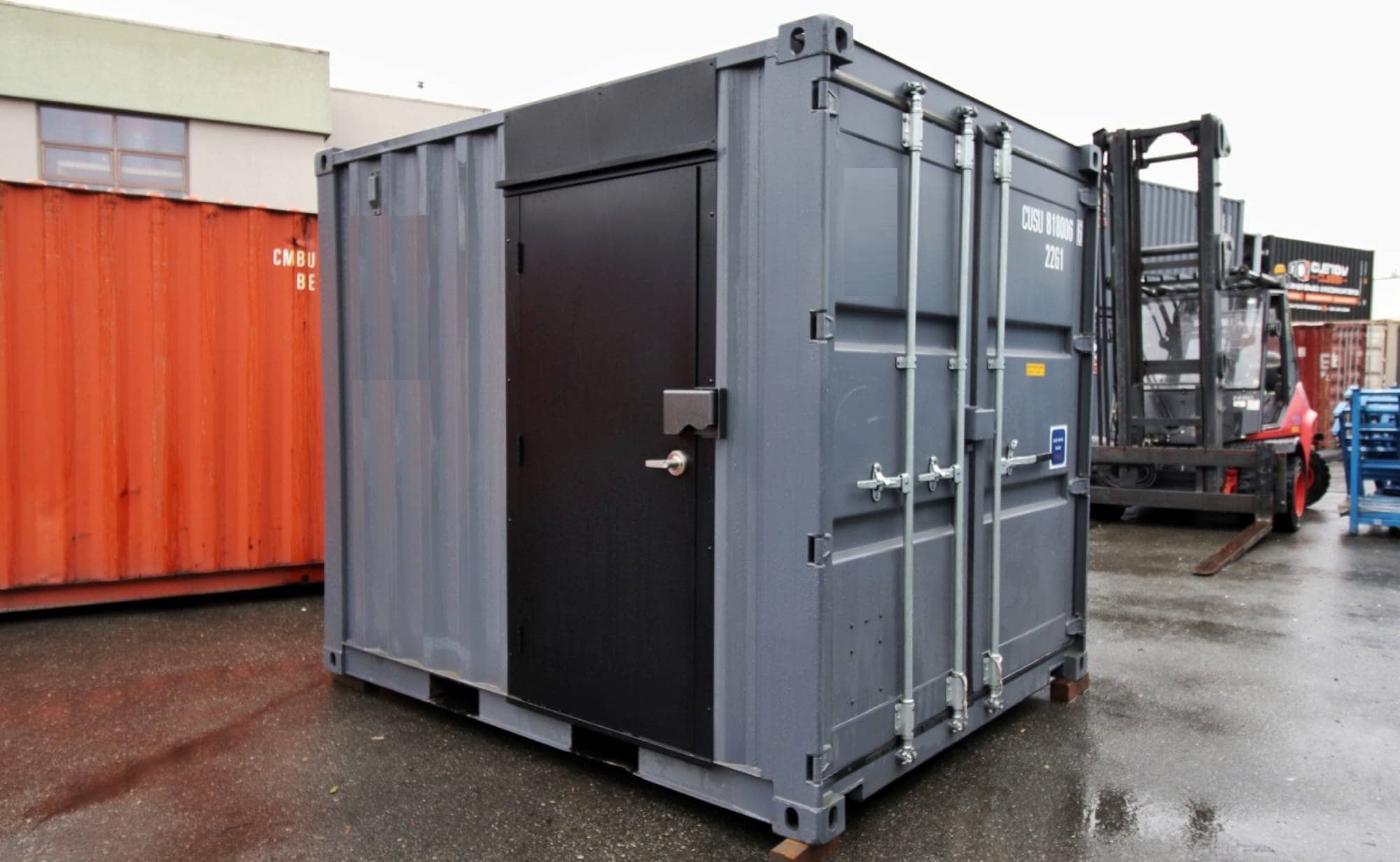 10’ Office CUBE – Wood Finished - Container Systems Australia