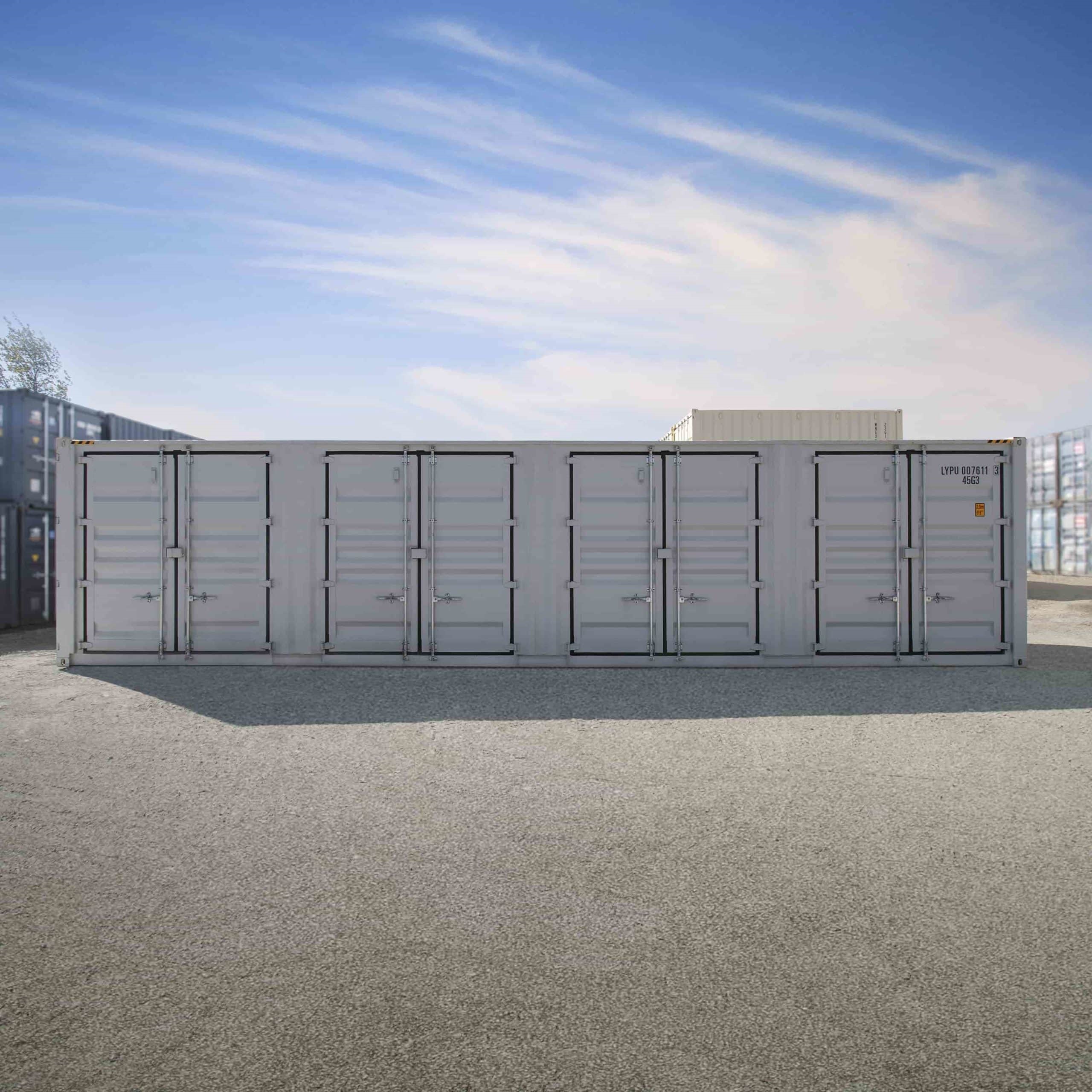 40’HC New (1-trip) Shipping Container with 4 x Side Doors - Container Systems Australia