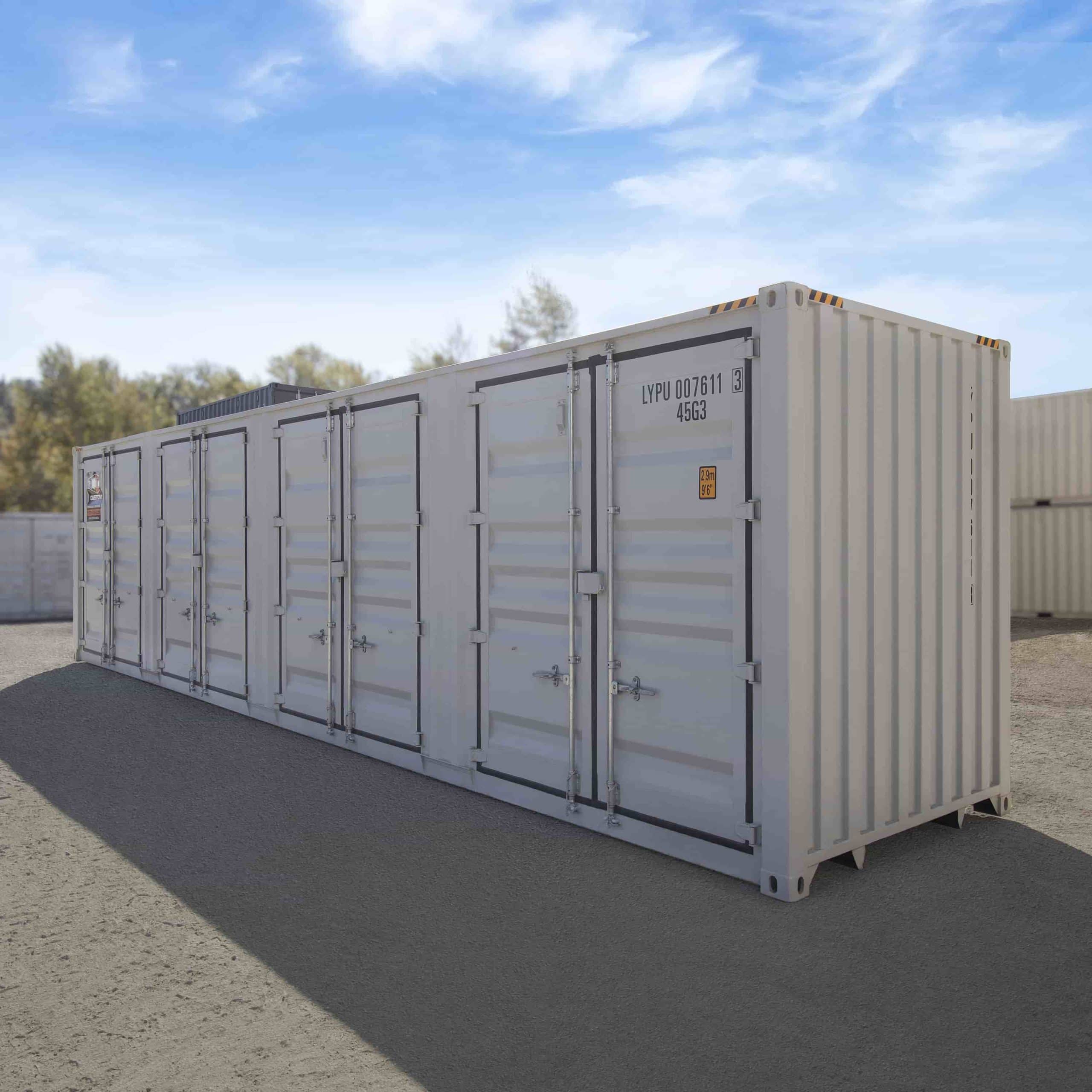 40’HC New (1-trip) Shipping Container with 4 x Side Doors - Container Systems Australia