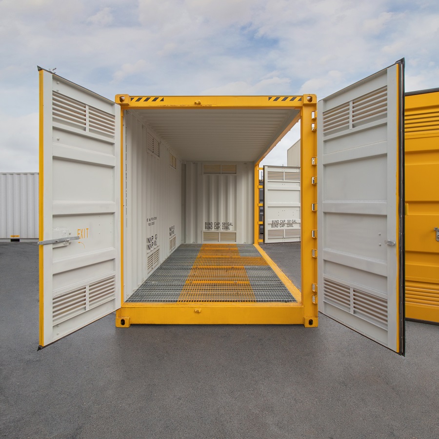 20’HC Openside Containment Cube - Container Systems Australia