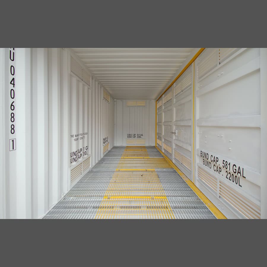 20’HC Openside Containment Cube - Container Systems Australia