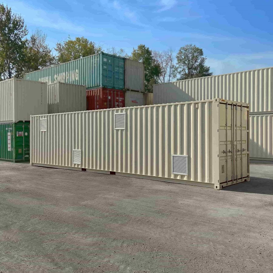 40’HC “CONTAINMENT CUBE” with 4 x Roll Up Doors - Container Systems Australia
