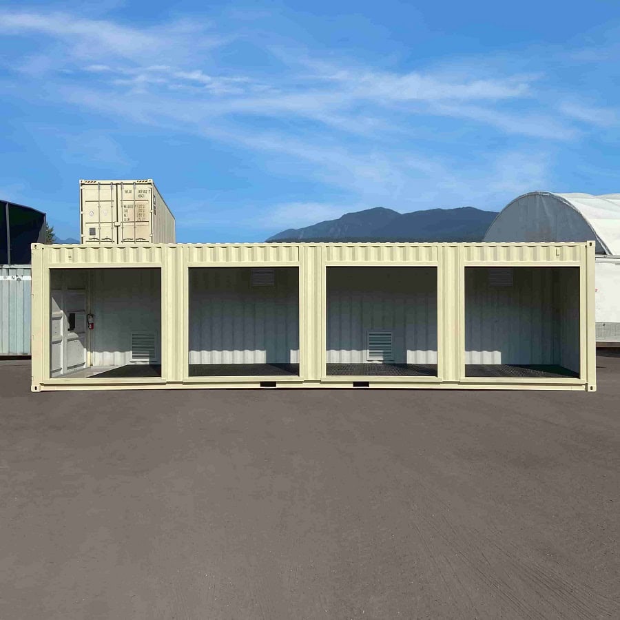 40’HC “CONTAINMENT CUBE” with 4 x Roll Up Doors - Container Systems Australia