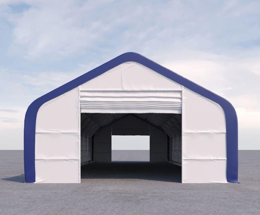 Dual Truss Storage Shelter (30′ x 80′ x 20′) - Container Systems Australia