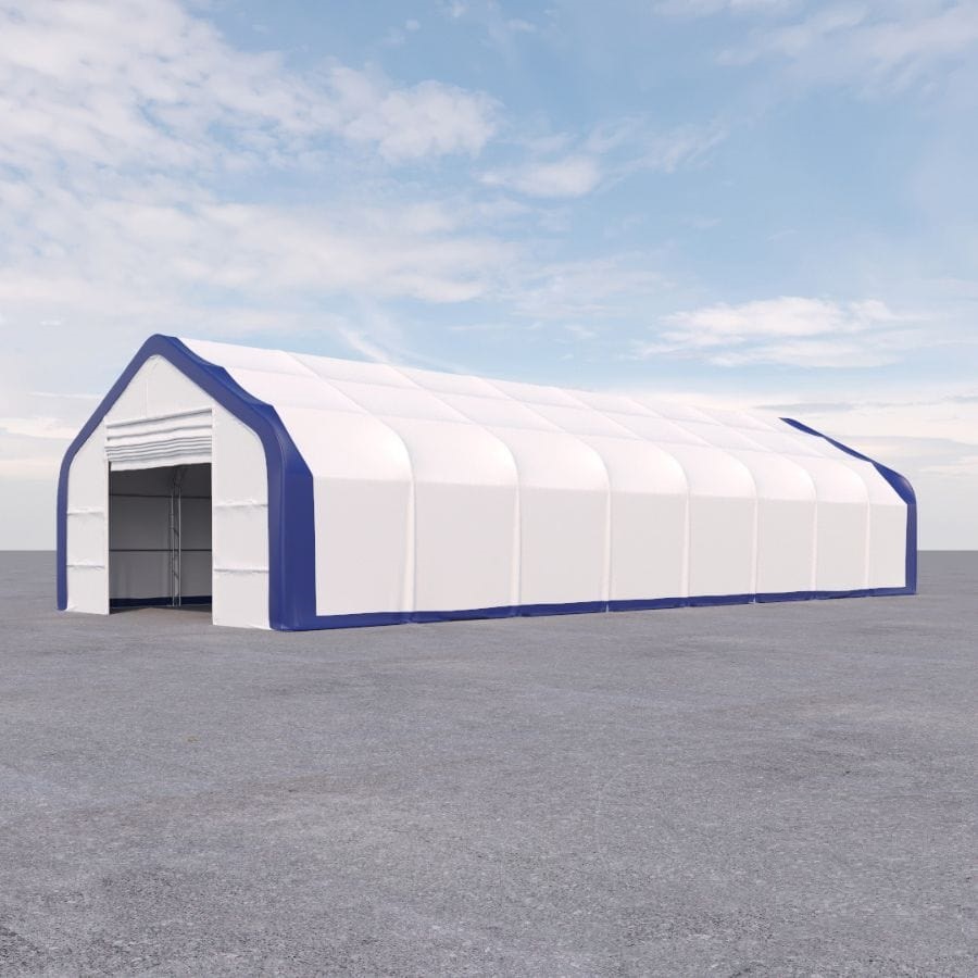 Dual Truss Storage Shelter (30′ x 80′ x 20′) - Container Systems Australia