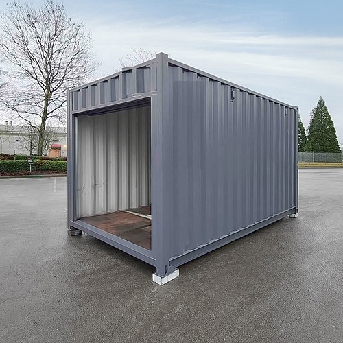 15′ “Cut Down” Used Container + Rollup - Container Systems Australia