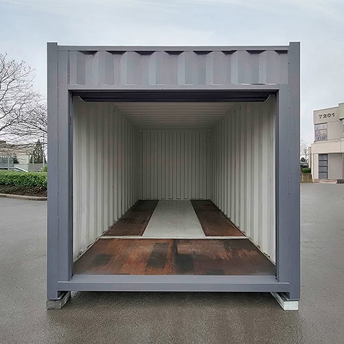15′ “Cut Down” Used Container + Rollup - Container Systems Australia