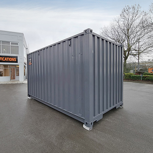 15′ “Cut Down” Used Container + Rollup - Container Systems Australia