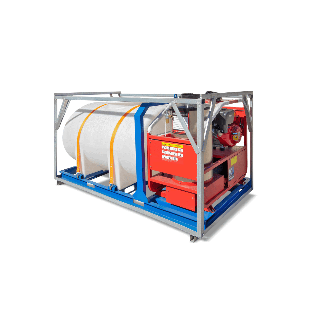 M&B | 4000 PSI Self Contained Hot Water Pressure Washer - Container Systems Australia