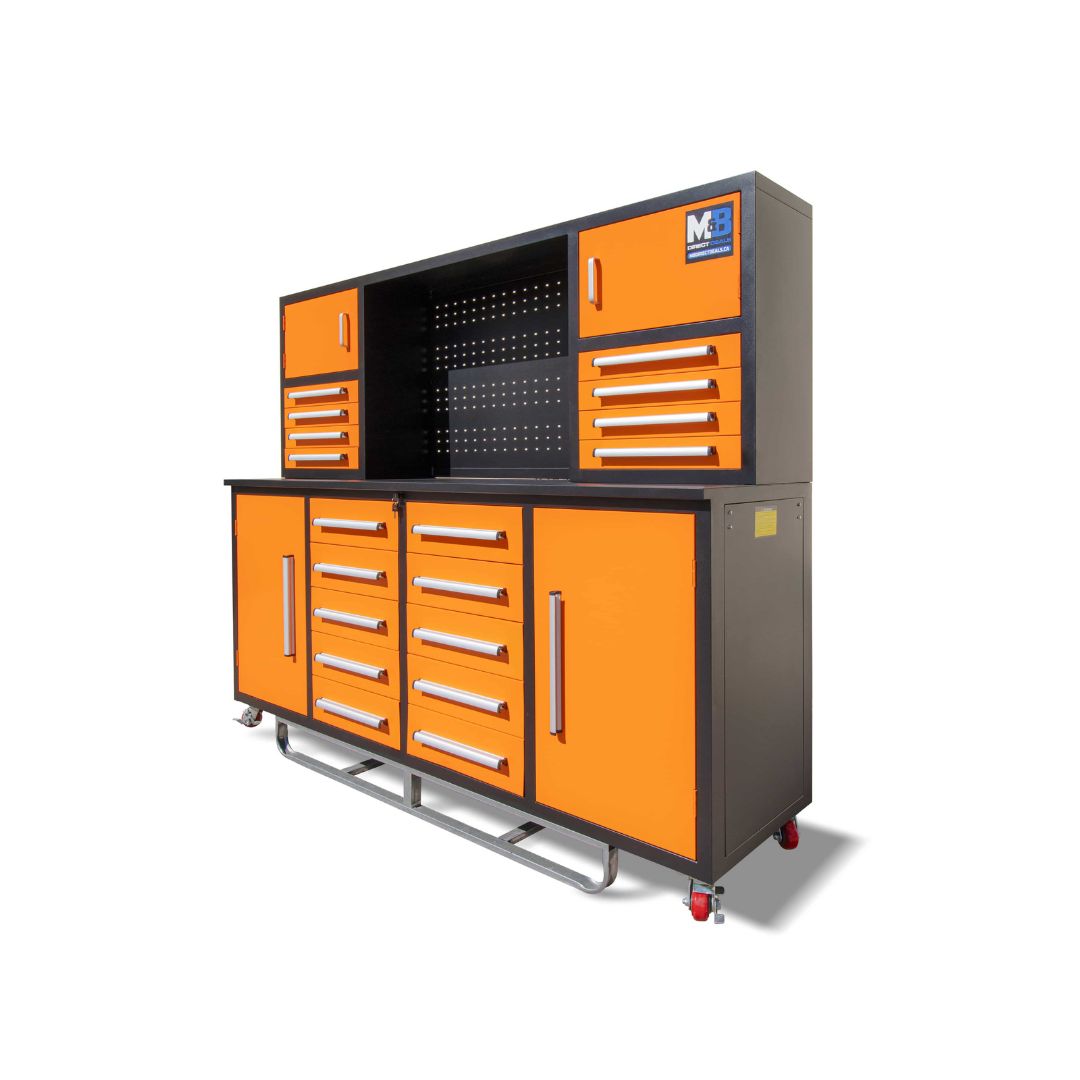 M&B | 7’ Workbench Cabinet with 18 Drawers - Container Systems Australia