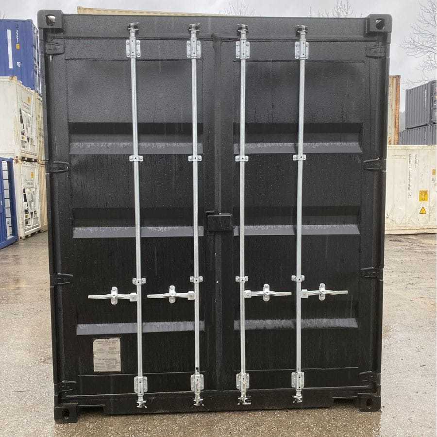 20’HC New (1-Trip) Shipping Container – Painted Black - Container Systems Australia