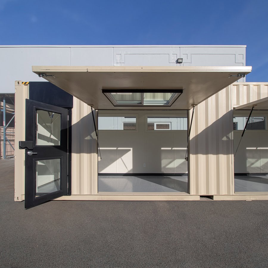 40’ Art Studio w/Flip up Doors - Container Systems Australia