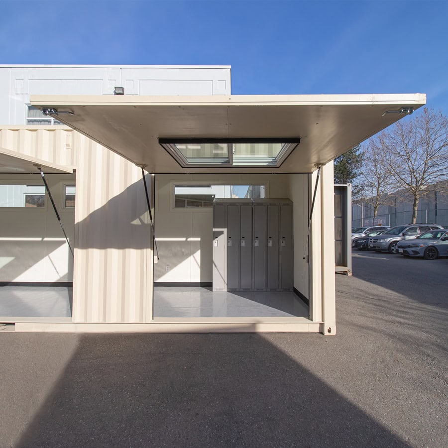 40’ Art Studio w/Flip up Doors - Container Systems Australia