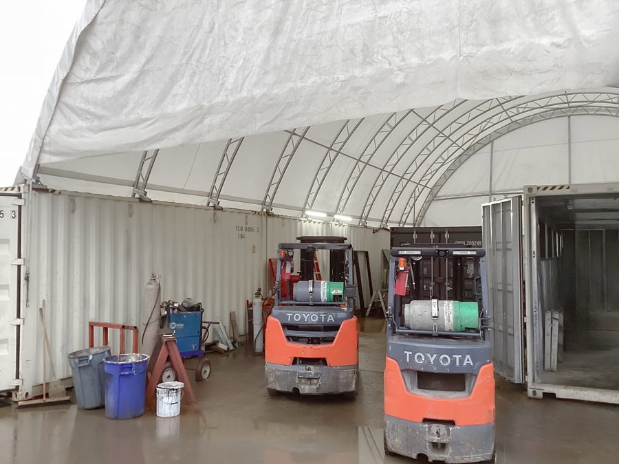 40’ x 60’ Container Shelter - Container Systems Australia