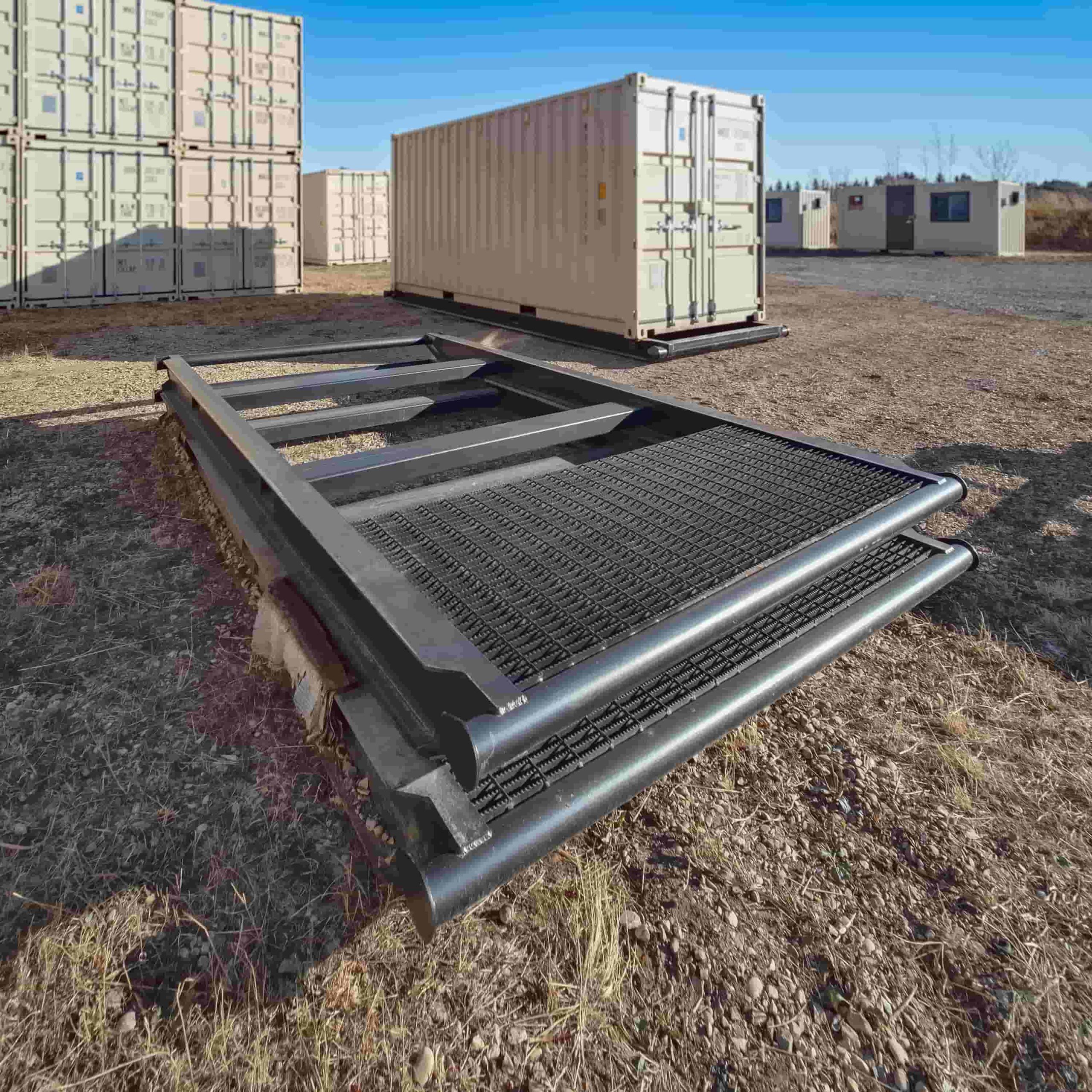 10’ Grated “Weld On” Skid - Container Systems Australia