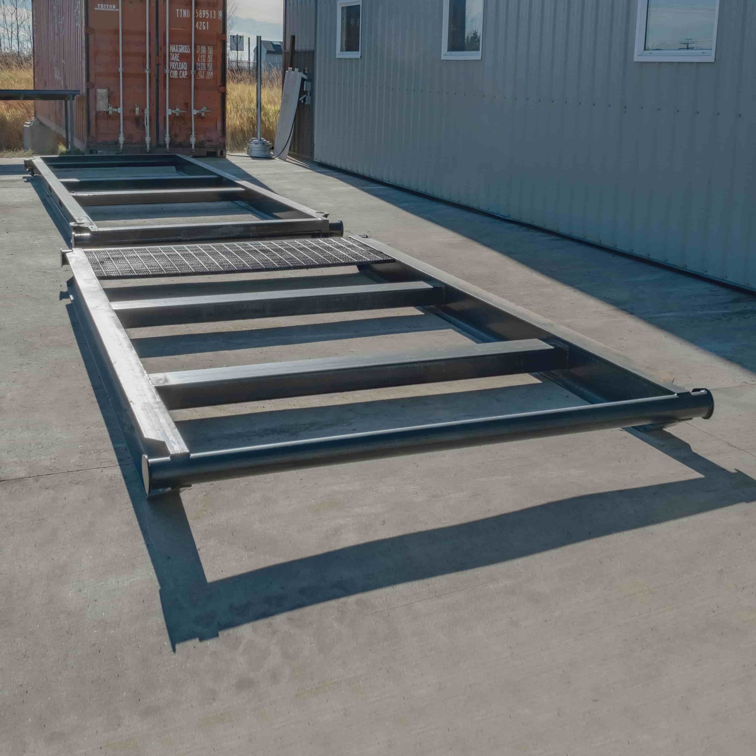 10’ Grated “Weld On” Skid - Container Systems Australia