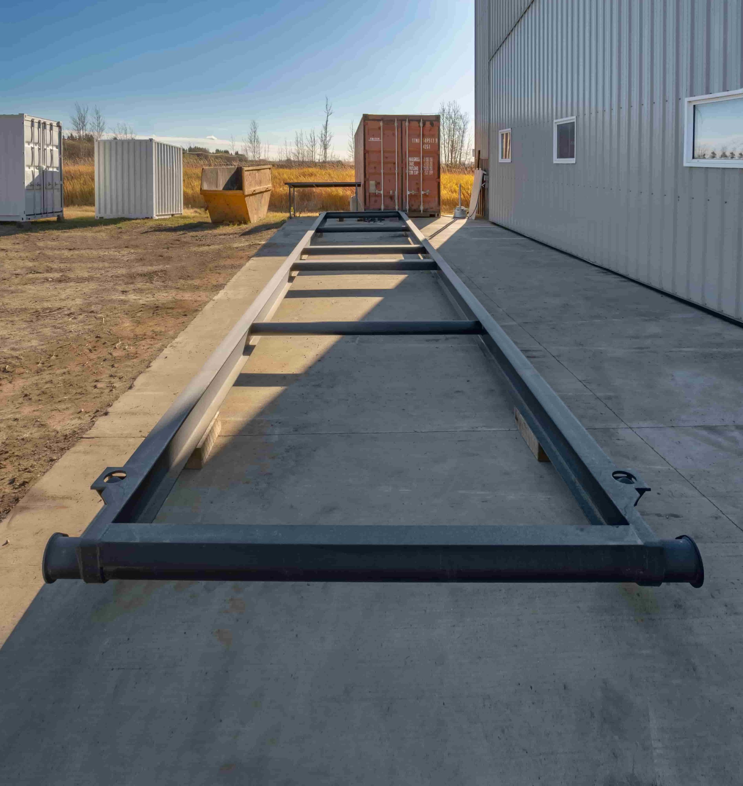 40’ Container skid w/ twist lock “Non Grated” - Container Systems Australia