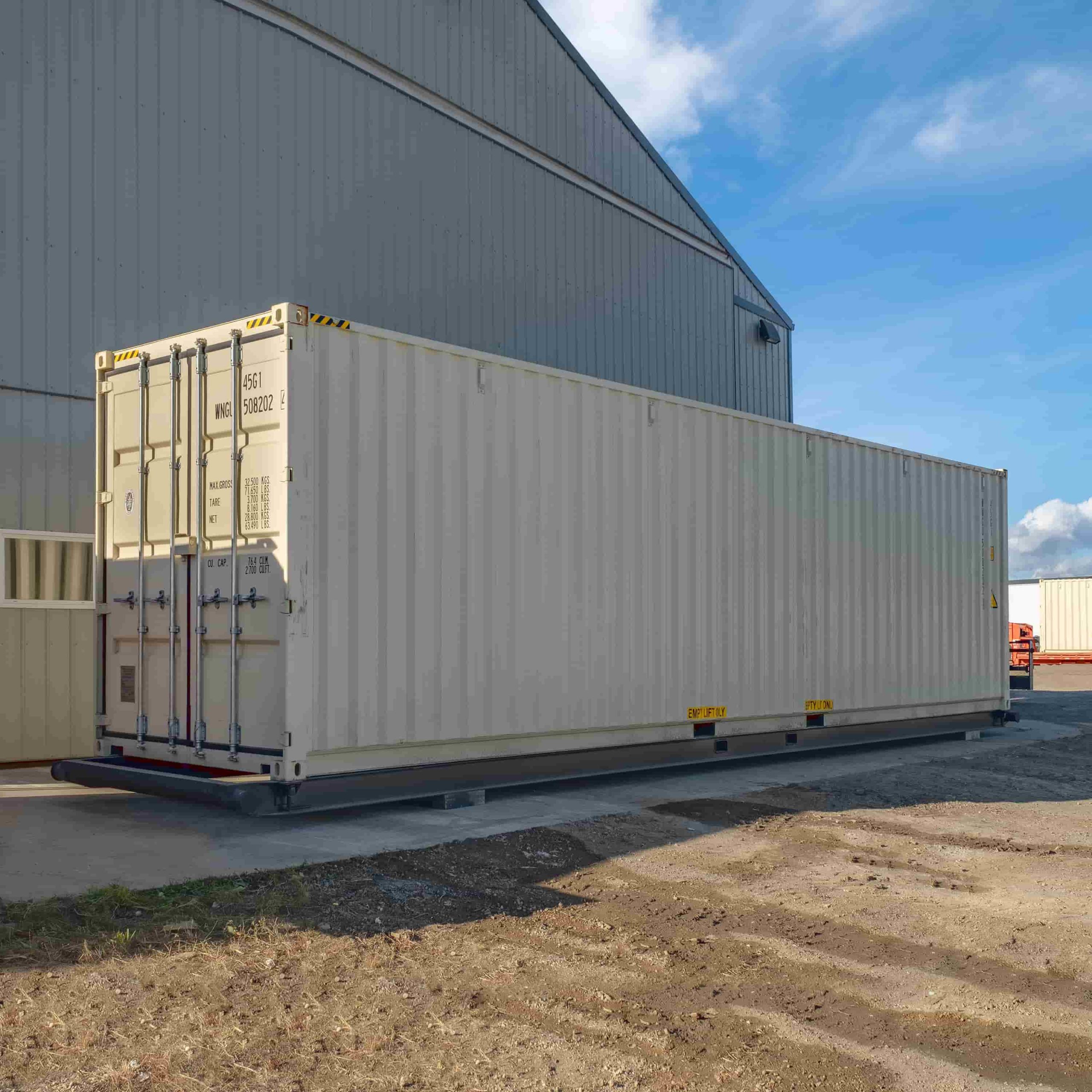 40’ Container skid w/ twist lock “Non Grated” - Container Systems Australia