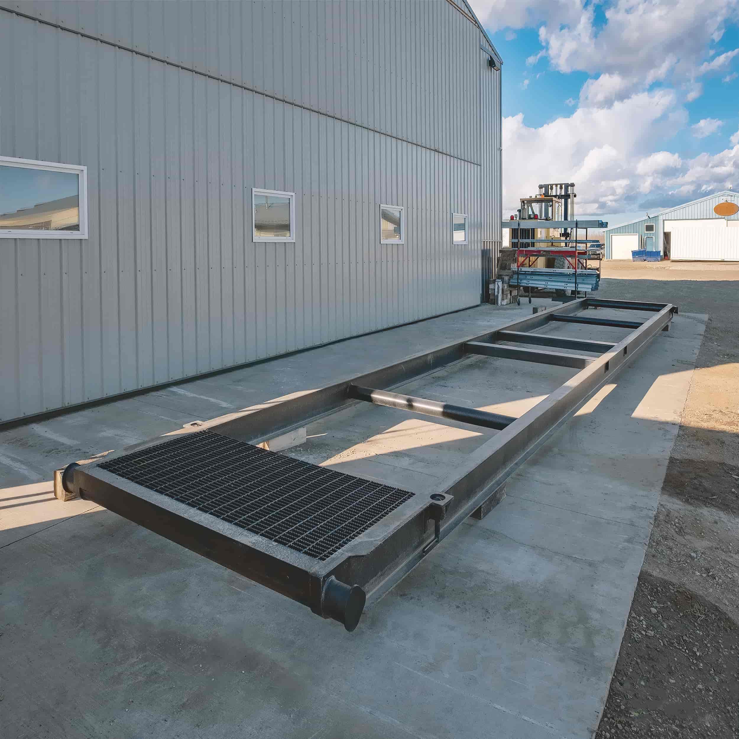 40’ Container skid w/ twist lock “Grated” - Container Systems Australia