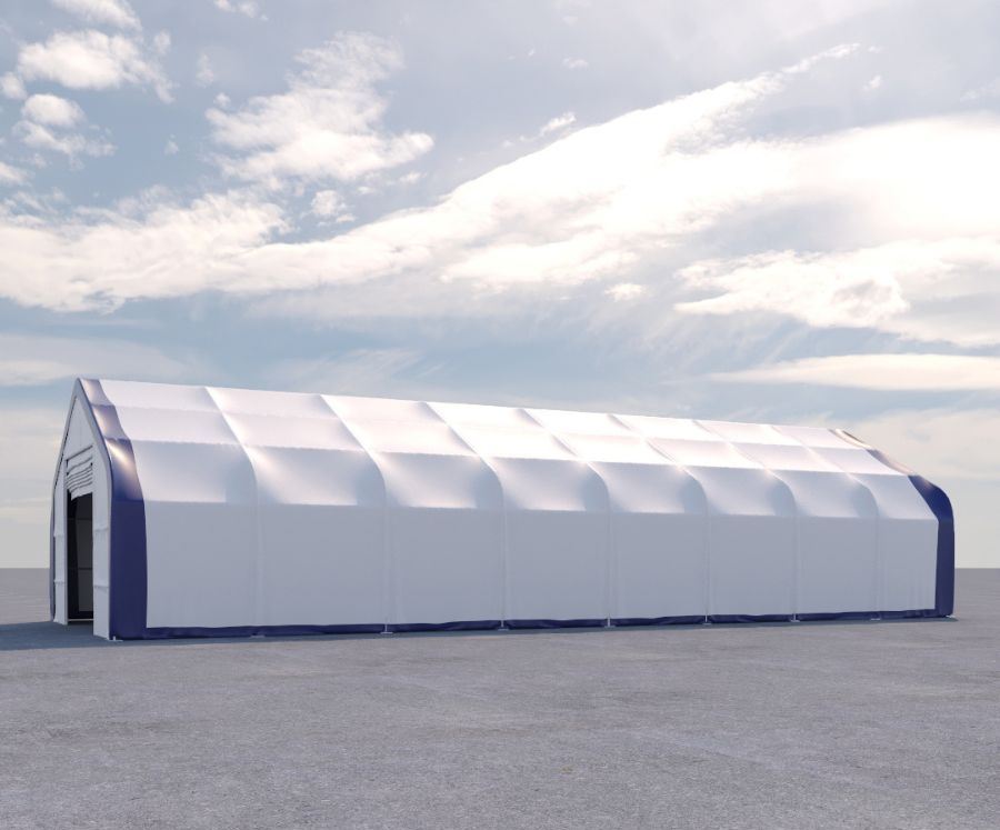 Dual Truss Storage Shelter (30′ x 80′ x 20′) - Container Systems Australia