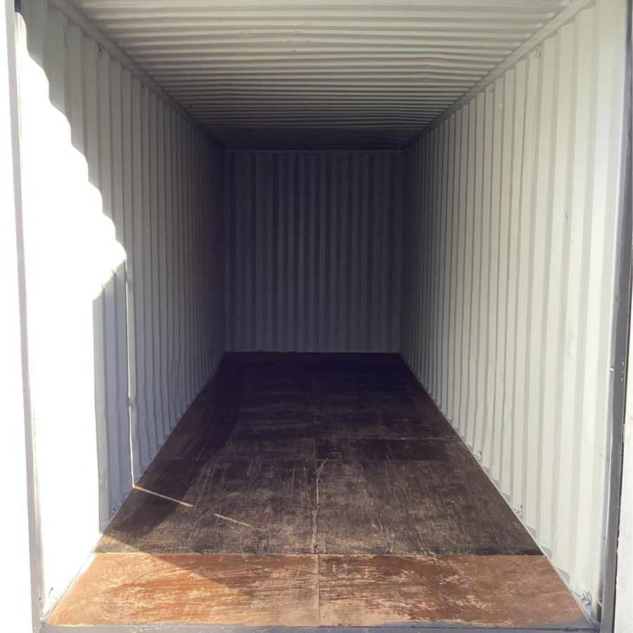 25’HC Used Shipping Container (Painted Slate Grey) - Container Systems Australia