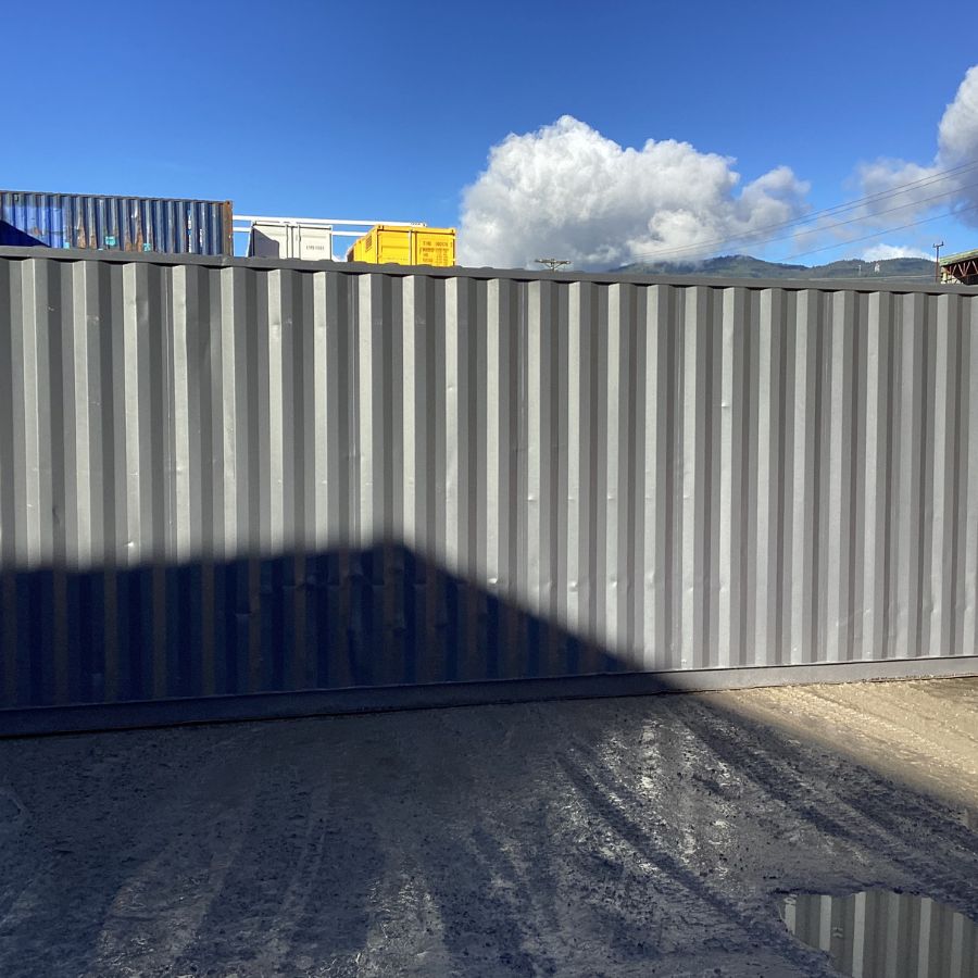 25’HC Used Shipping Container (Painted Slate Grey) - Container Systems Australia