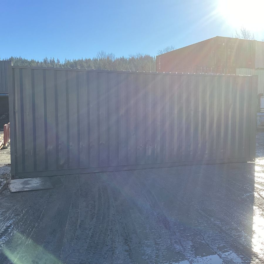 25’HC Used Shipping Container (Painted Slate Grey) - Container Systems Australia