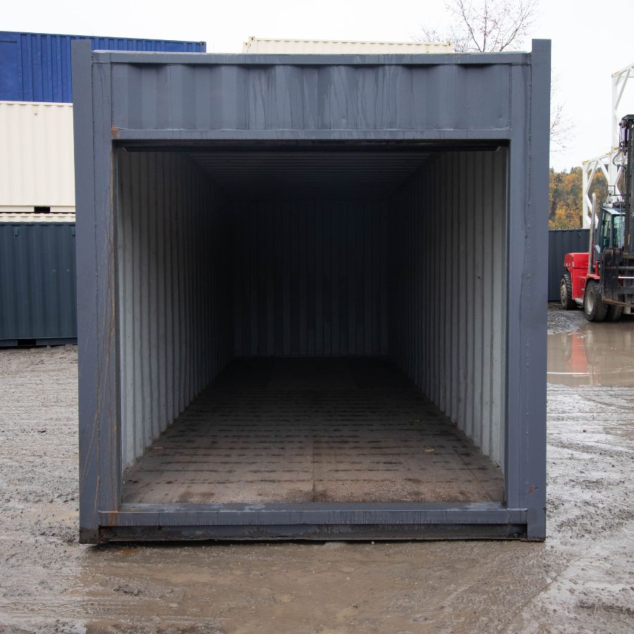 25′ Cut-Down Shipping Container w/Roll-Up Door - Container Systems Australia