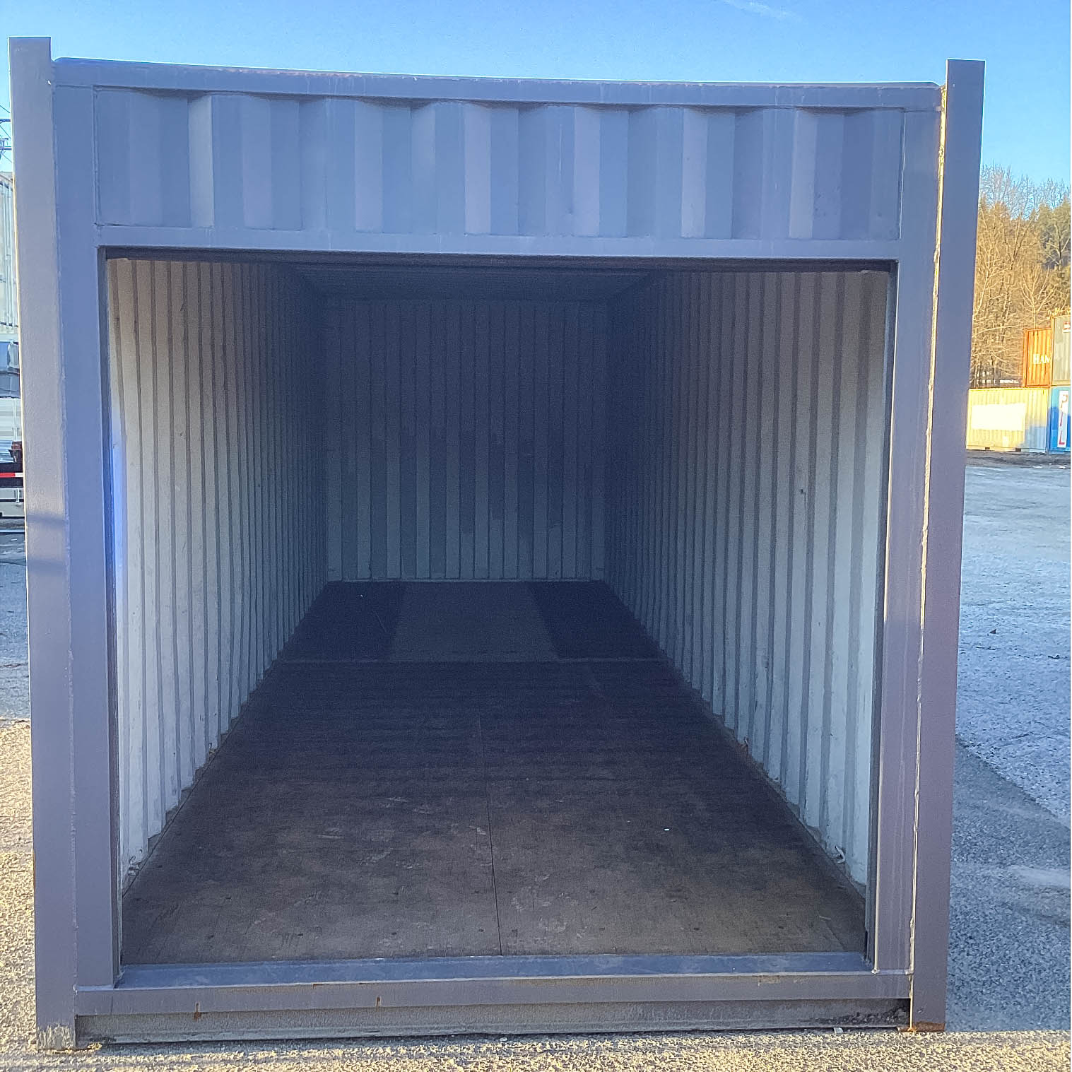 26′ Cut-Down Shipping Container w/Roll-Up Door - Container Systems Australia