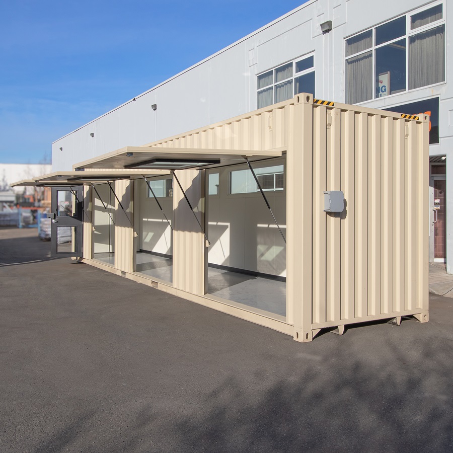 40’ Art Studio w/Flip up Doors - Container Systems Australia